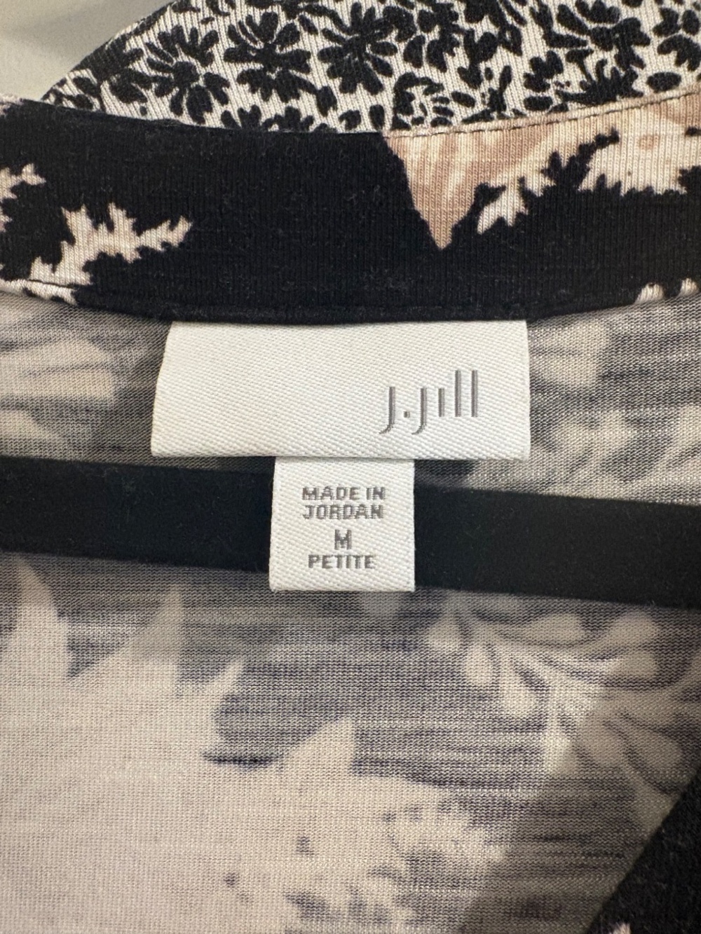 J Jill medium petite bundle, black/cream/white dress and tee - Picture 3 of 5